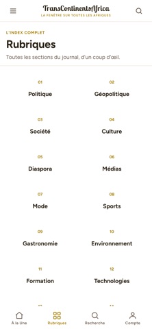 TransContinentsAfrica screenshot