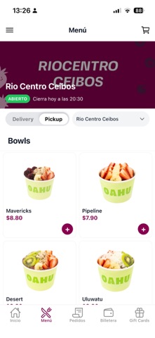 Oahu Açai Bar app screenshot 3