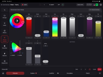 Blackout Lighting Console iPad screenshot