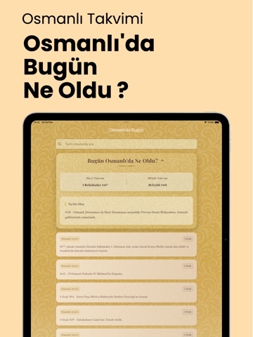 Osmanlı Takvimi - Hicri Takvim iPad screenshot