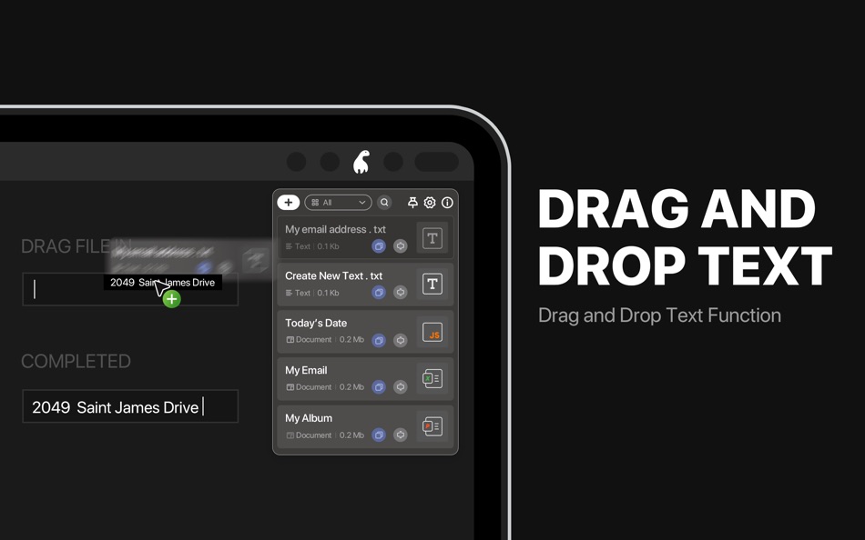 #2. Drag Widget– Pocket Essentials (macOS) Podle: 星一 曲