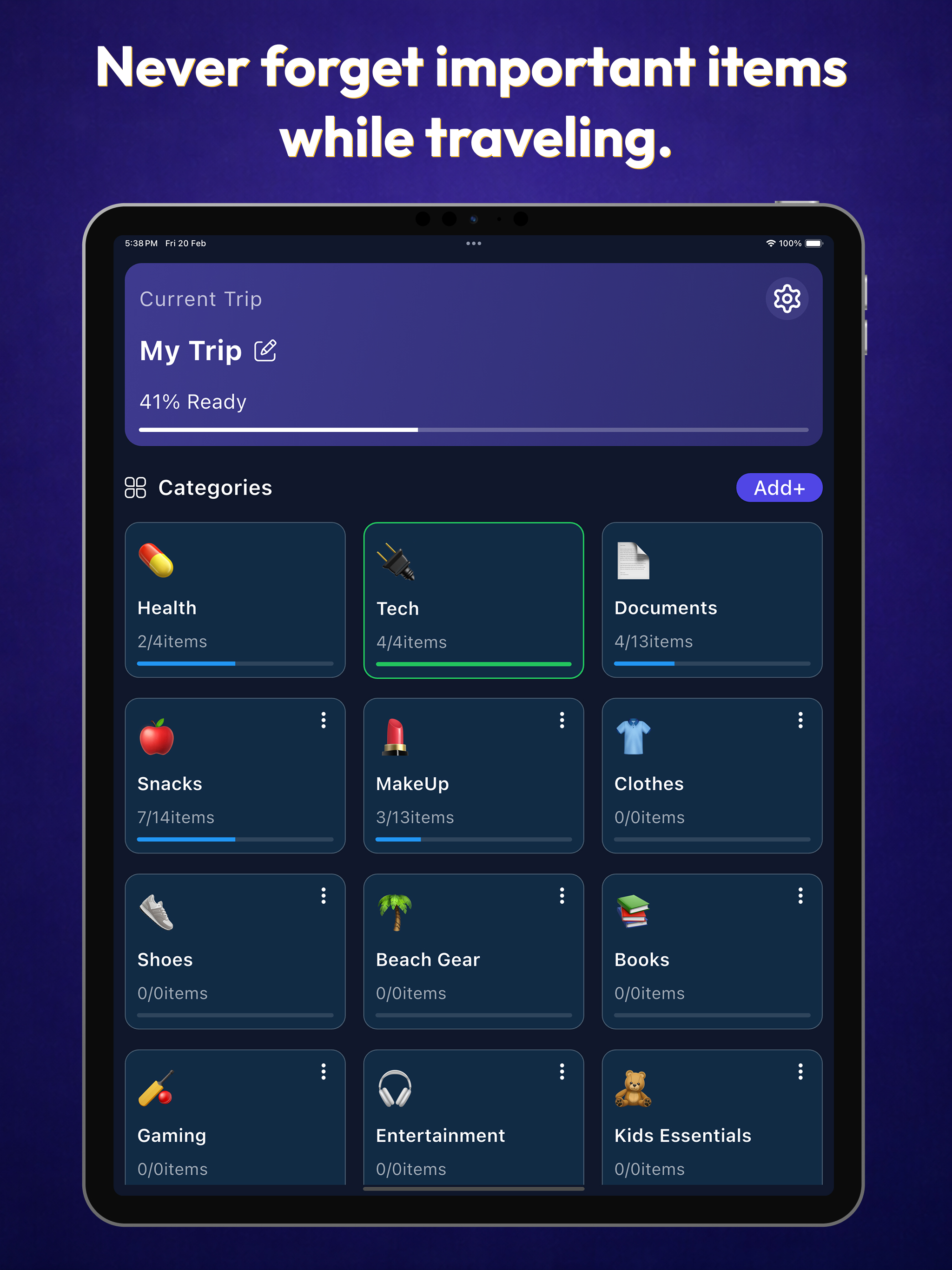 Outing Packing Checklist screenshot 7