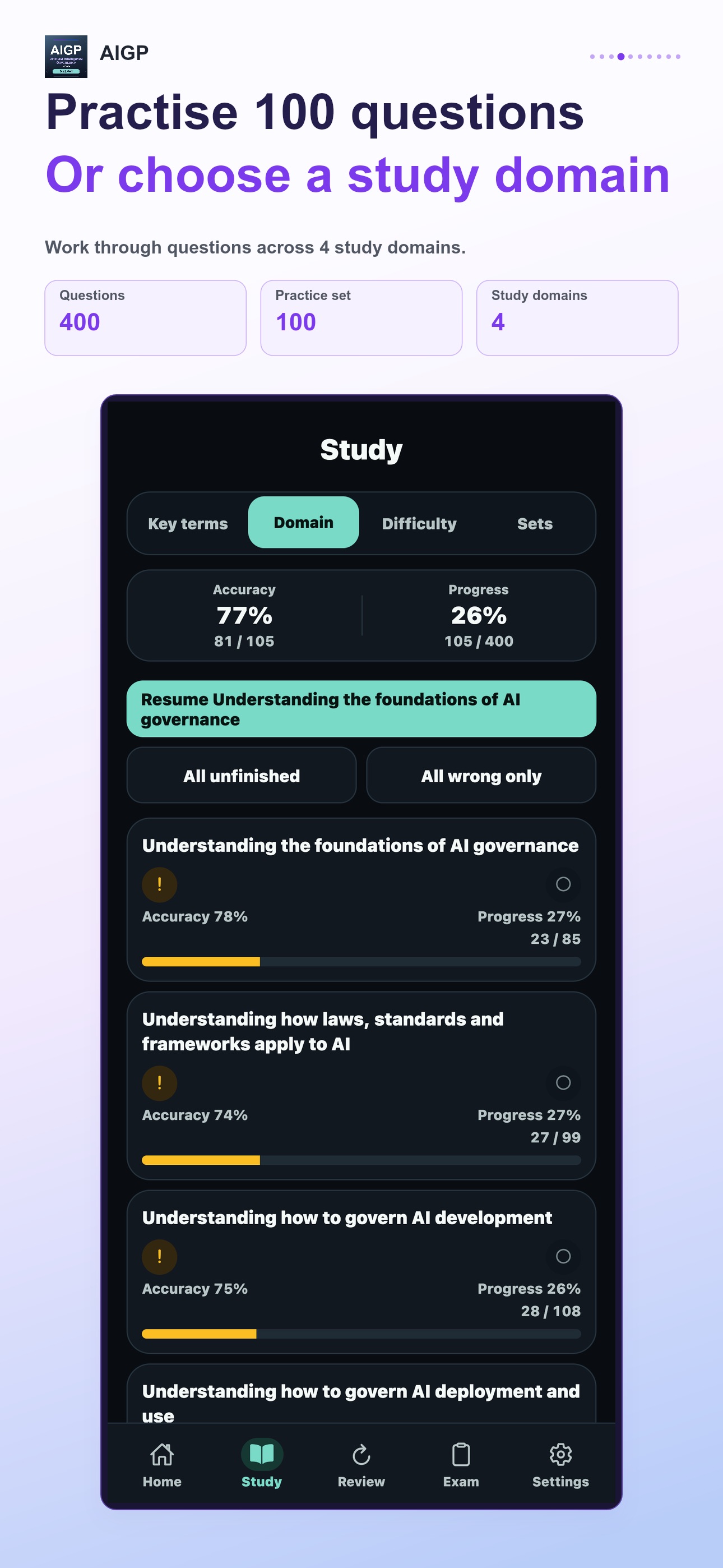 Screenshot 4 of IAPP AIGP Exam Prep