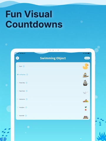 Kids Visual Countdown Timer iPad screenshot