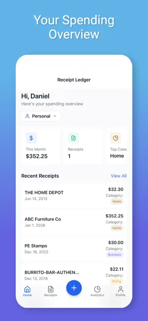 Receipt Ledger screenshot 1