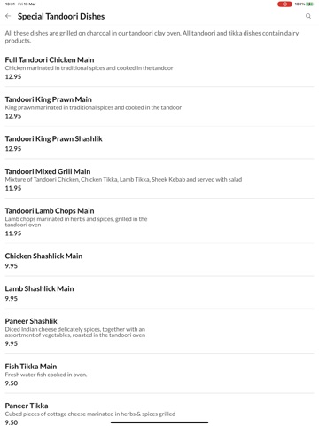 Spicy Tandoori iPad screenshot