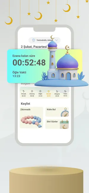 Ezan Vakti: Dua, Kıble, Zikir screenshot 2