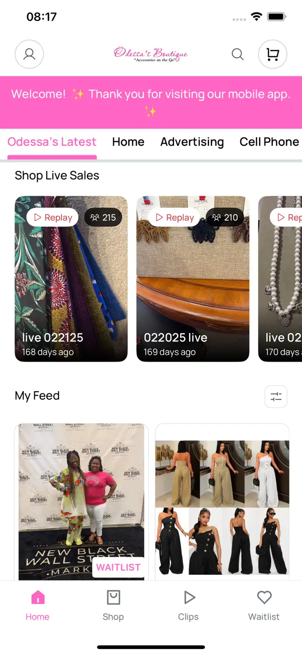 Screenshot #2 pour Odessa's Boutique Live
