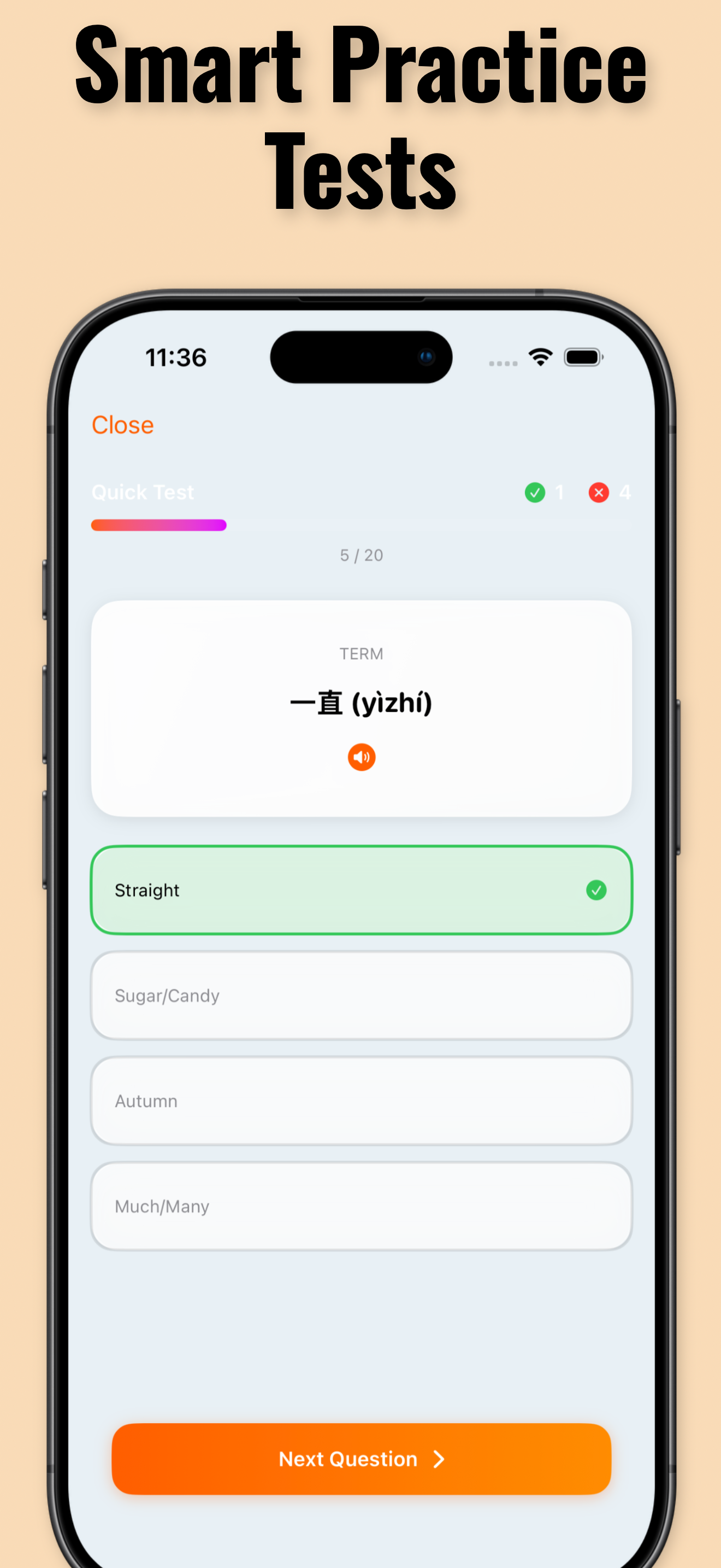Chinese HSK 4 Exam Trainer screenshot 5