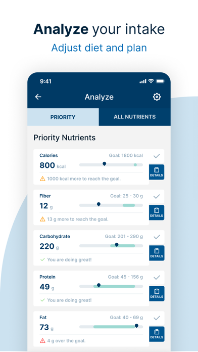 NuTrak iPhone screenshot 5 - Health & Fitness app