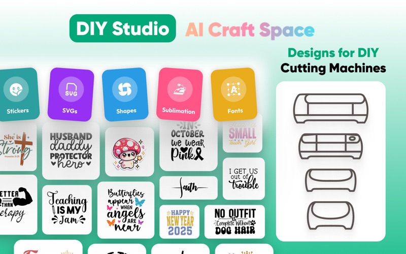 AI Craft Space & Fonts iPhone screenshot