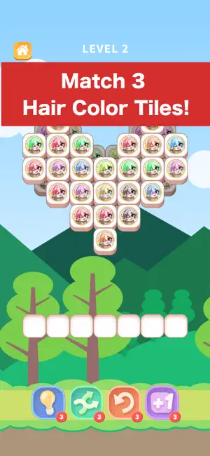 Hair Color Tile Match screenshot 1