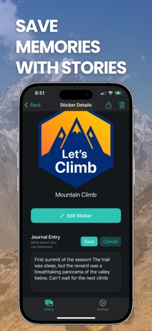 Trip Stickers: Travel Memories screenshot