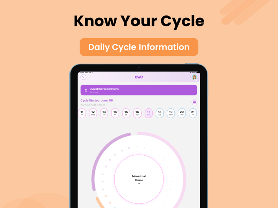 Ove - THE Period App for Teens iPad screenshot 3 - Health & Fitness app