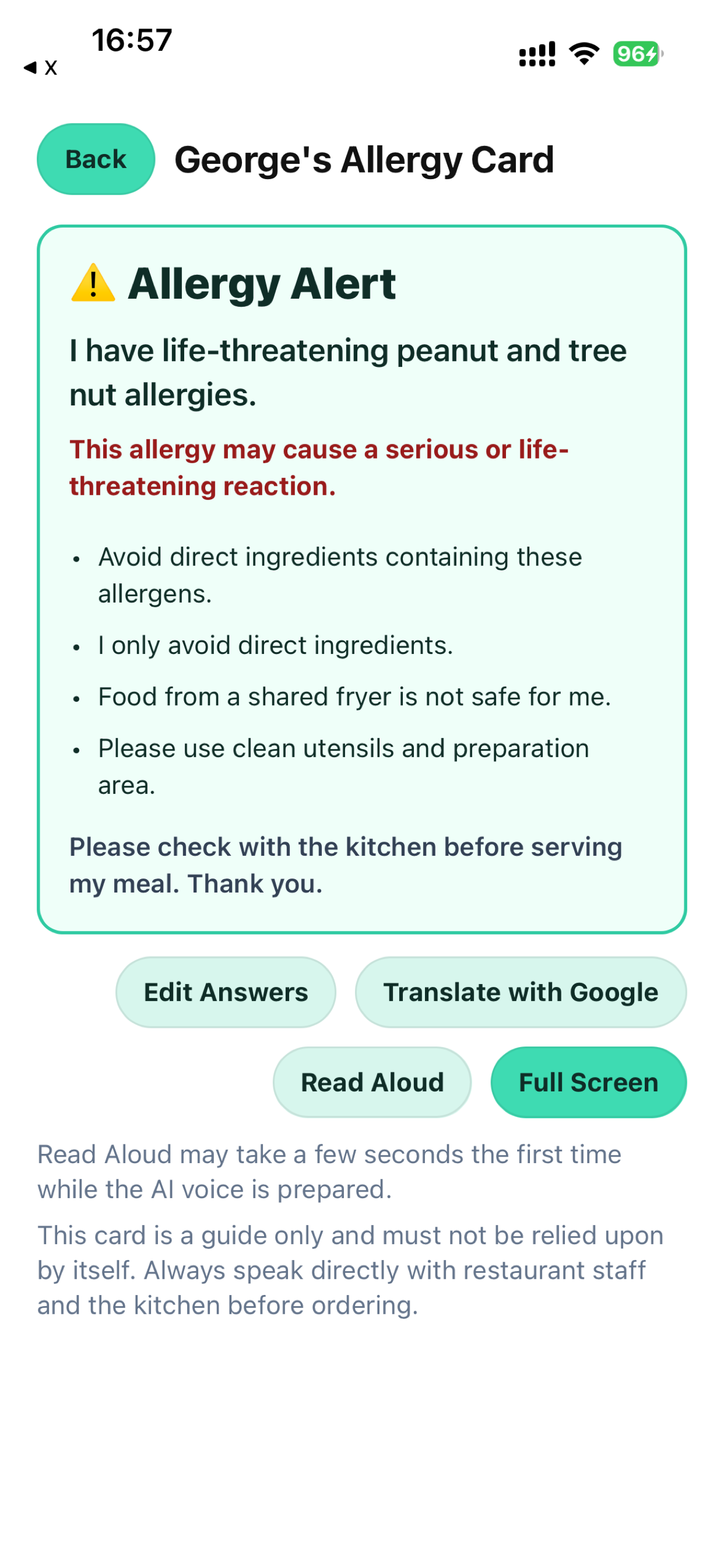 Allergy Advisor