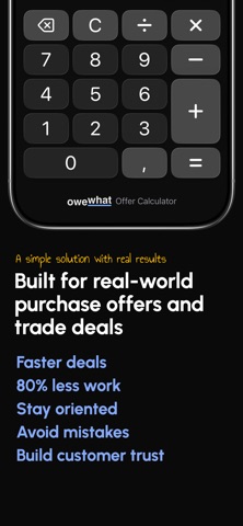 OweWhat - Offer Calculator screenshot