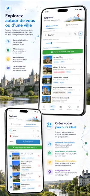 MonuTrack - Carte des châteaux screenshot 1