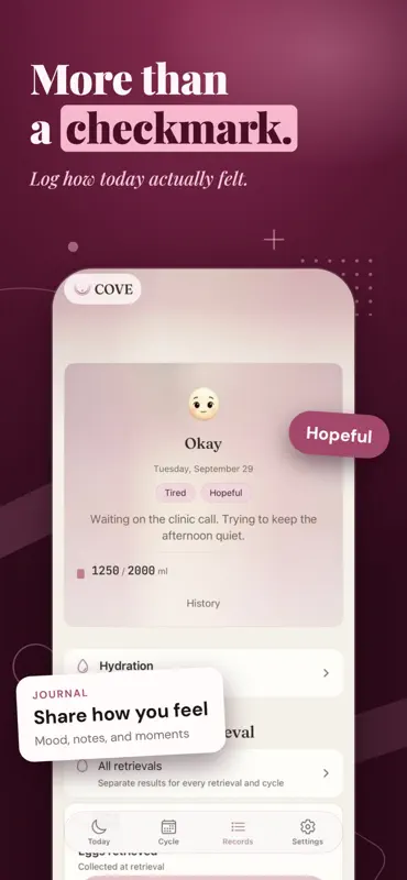 COVE: IVF Tracker & Injections screenshot 6 of 10