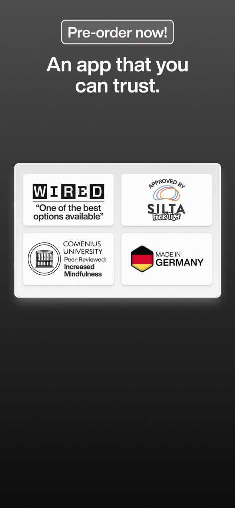 minimalist phone ® - The tool builds trust through prominent endorsements from sources like WIRED and highlights its quality with the 'Made in Germany' badge.