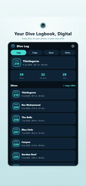 Scuba Log: Dive Logbook screenshot 1