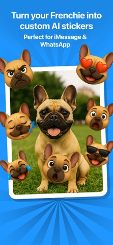 Frenchie Emoji AI Studio iPhone screenshot