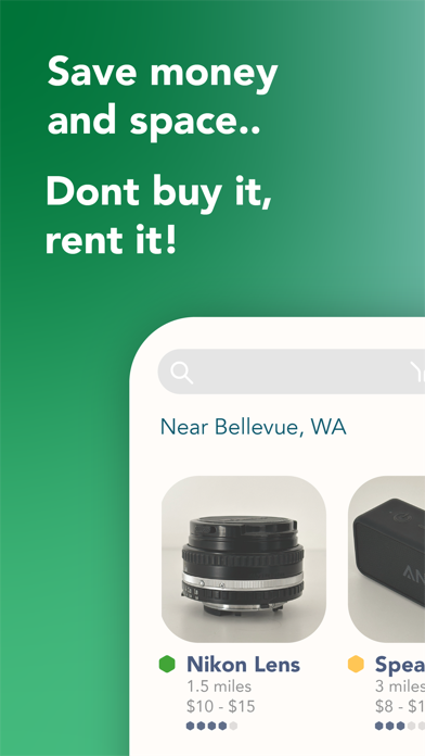 Hive5 - Rent & Share Locally app screenshot