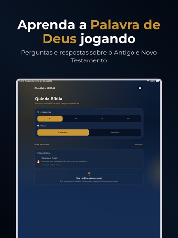 Quiz Bíblico: Perguntas Bíblia iPad screenshot