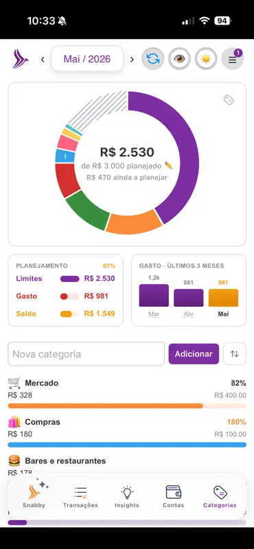Snabber: Finanças com IA screenshot 8 of 10
