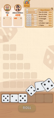 Farkle for Seniors - Dice Game iPhone screenshot
