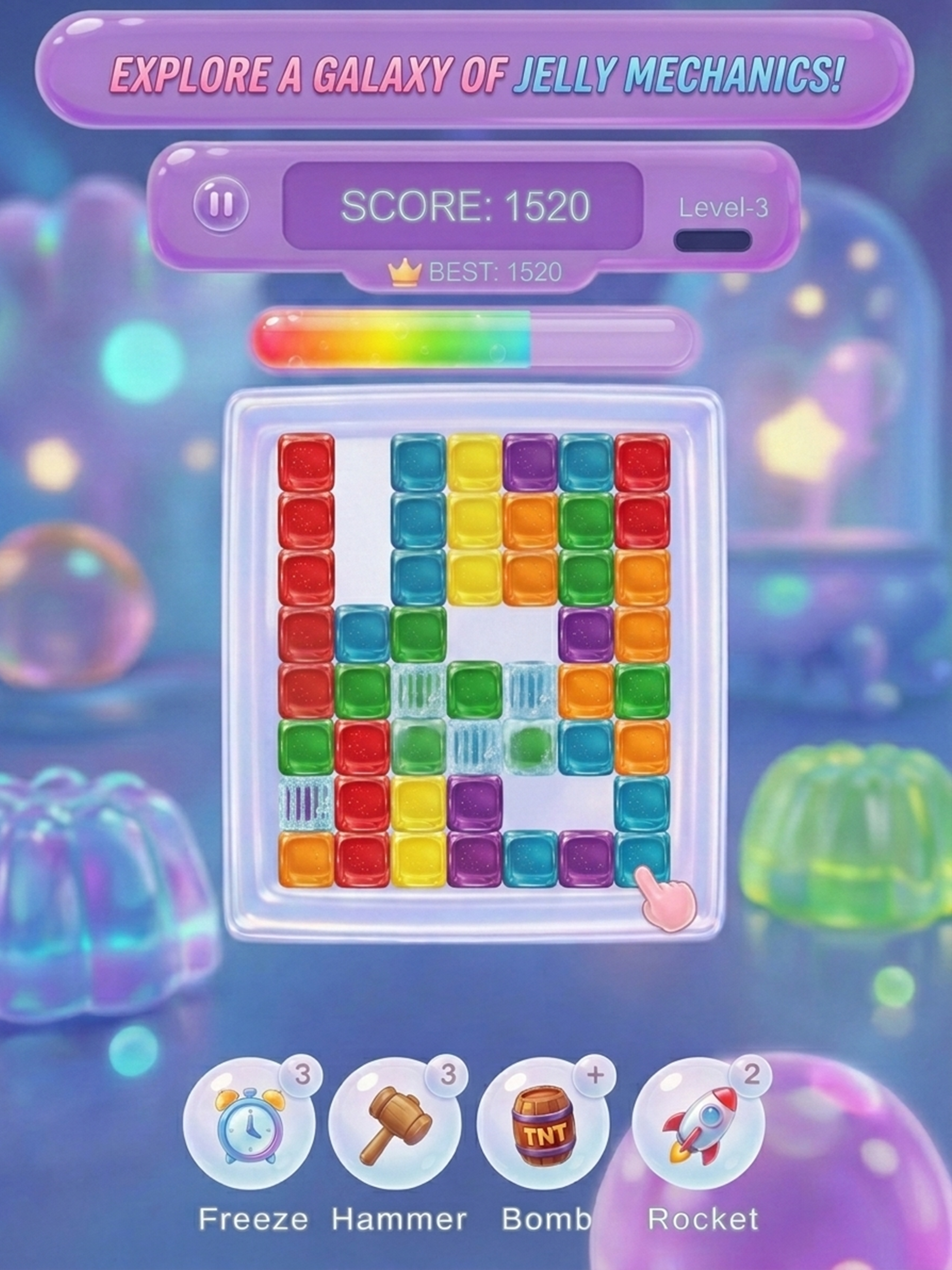JELLY POP: Physics Merge 3D screenshot 9