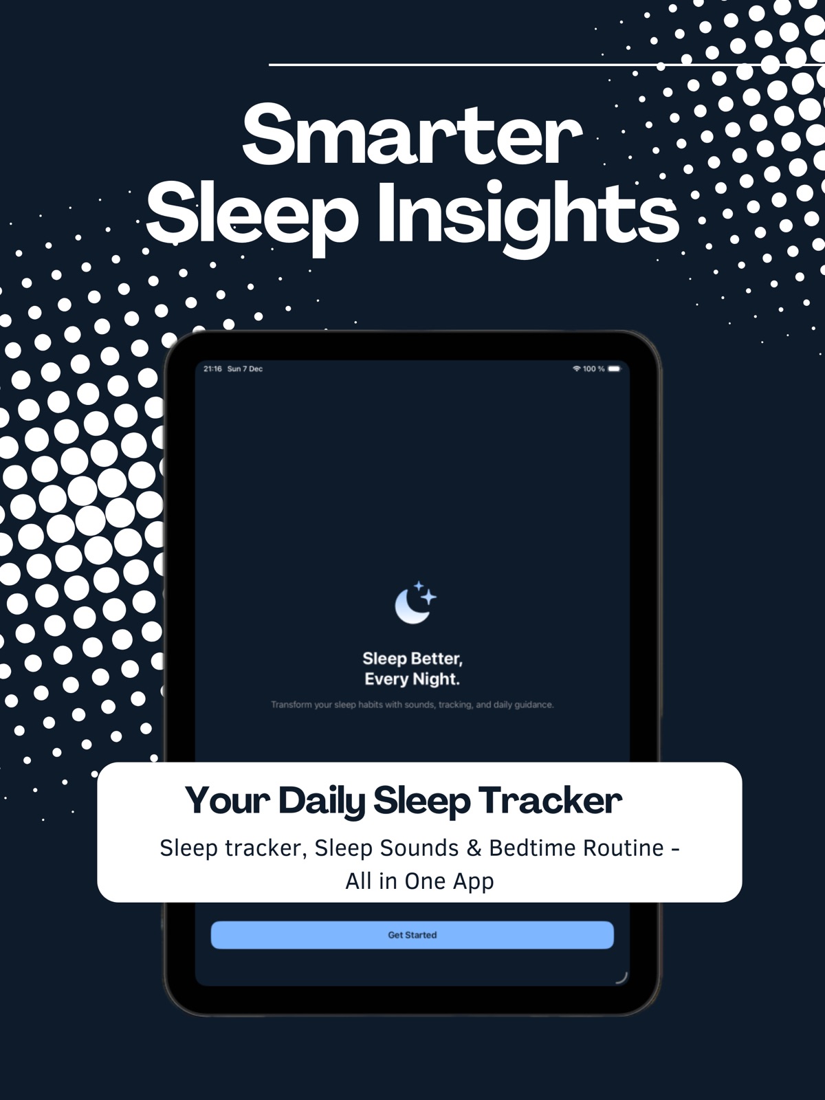 Sleep Tracker - Sounds & Tips ipad screenshot 1