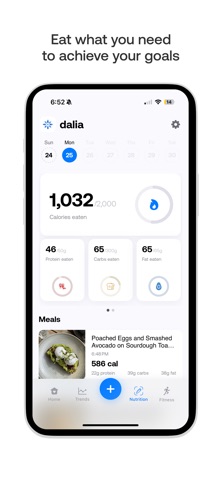 Dalia: AI Health Tracker/Coach iPhone screenshot