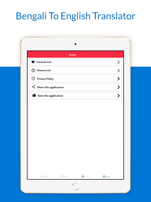 Bengali To English Translator iPad screenshot 6 - Education app