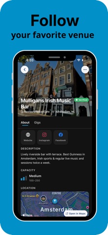 The Gigs App Screenshot 2 of 5