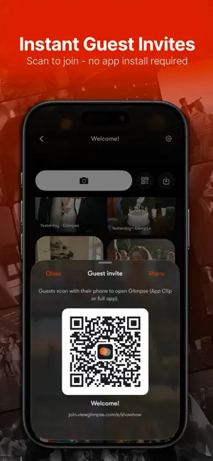 Glimpse: Event Film Camera screenshot 1