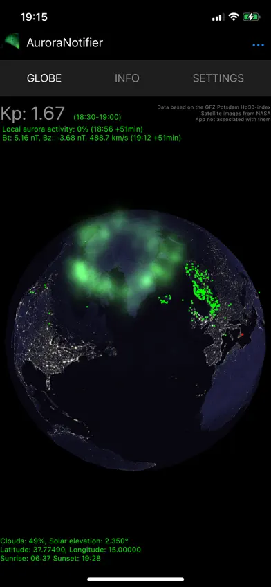 Aurora Notifier screenshot 1