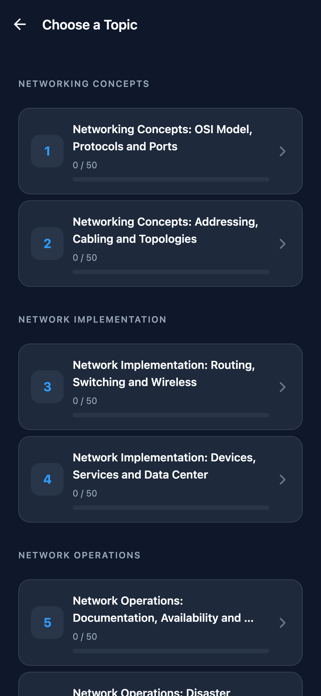 Network+ N10-009 Practice Screenshot 2 of 5