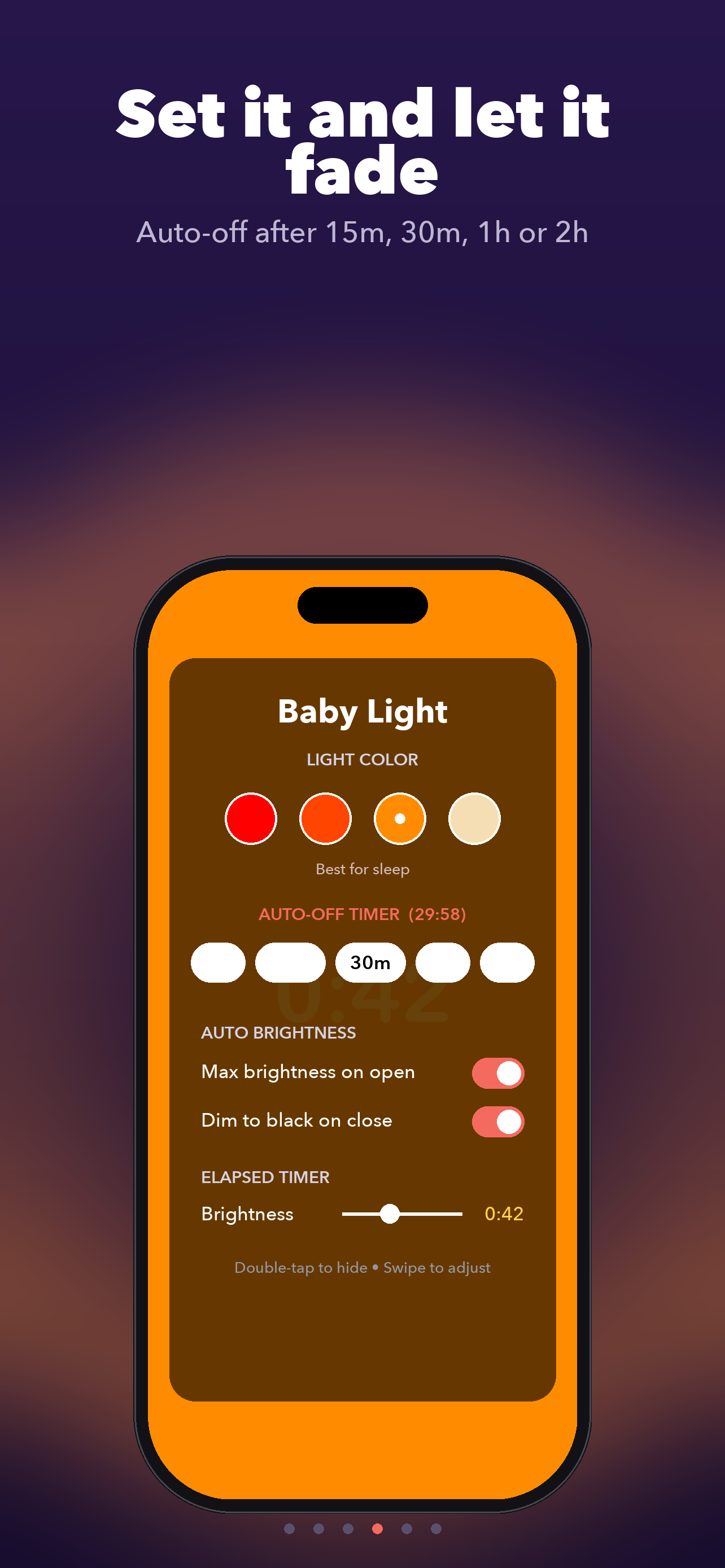 Baby Light: Red Night Light screenshot 4