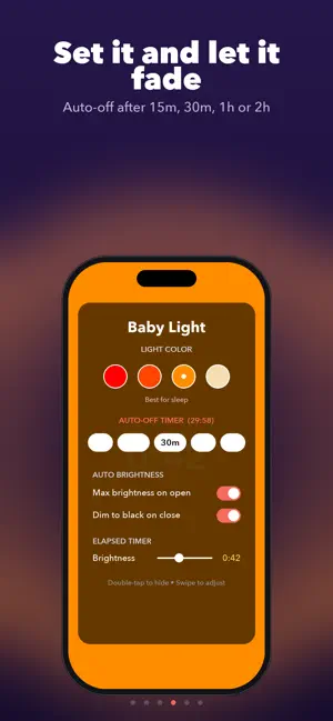Baby Light: Red Night Light screenshot 4