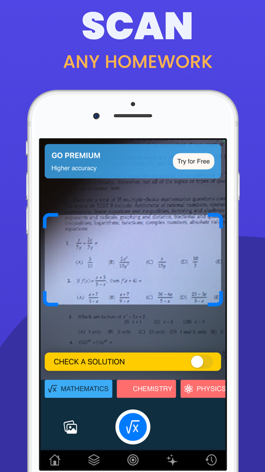 #1. Photo Math Solver - Math.AI (iOS) 由: HOOZA LTD