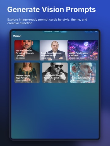 Prompts Studio iPad screenshot