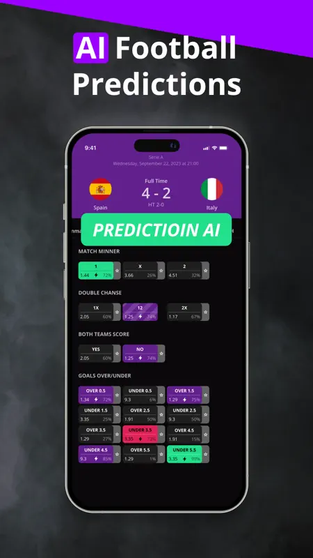 180Score Prédictions Foot IA screenshot 1 of 5