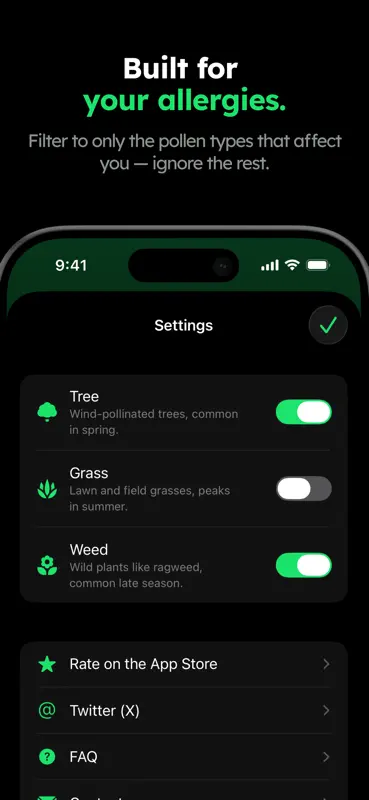 Sneezy - Pollen Tracker screenshot 6 of 6
