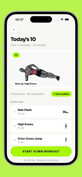 MYTEN | 10 Minute Workout screenshot 7
