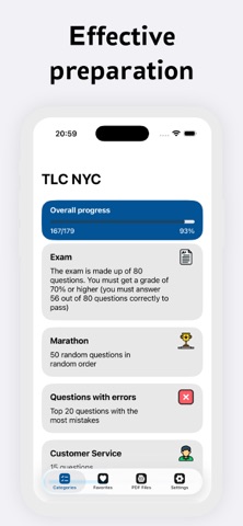TLC NYC: Practice Exam prep iPhone screenshot