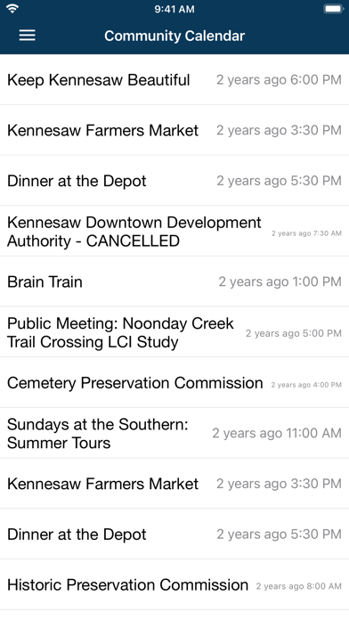 City of Kennesaw Screenshot