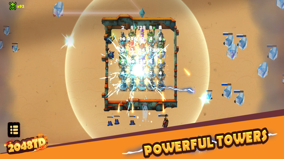 #7. 2048TD: Merge Tower Defense (iOS) 由: HippoPenny