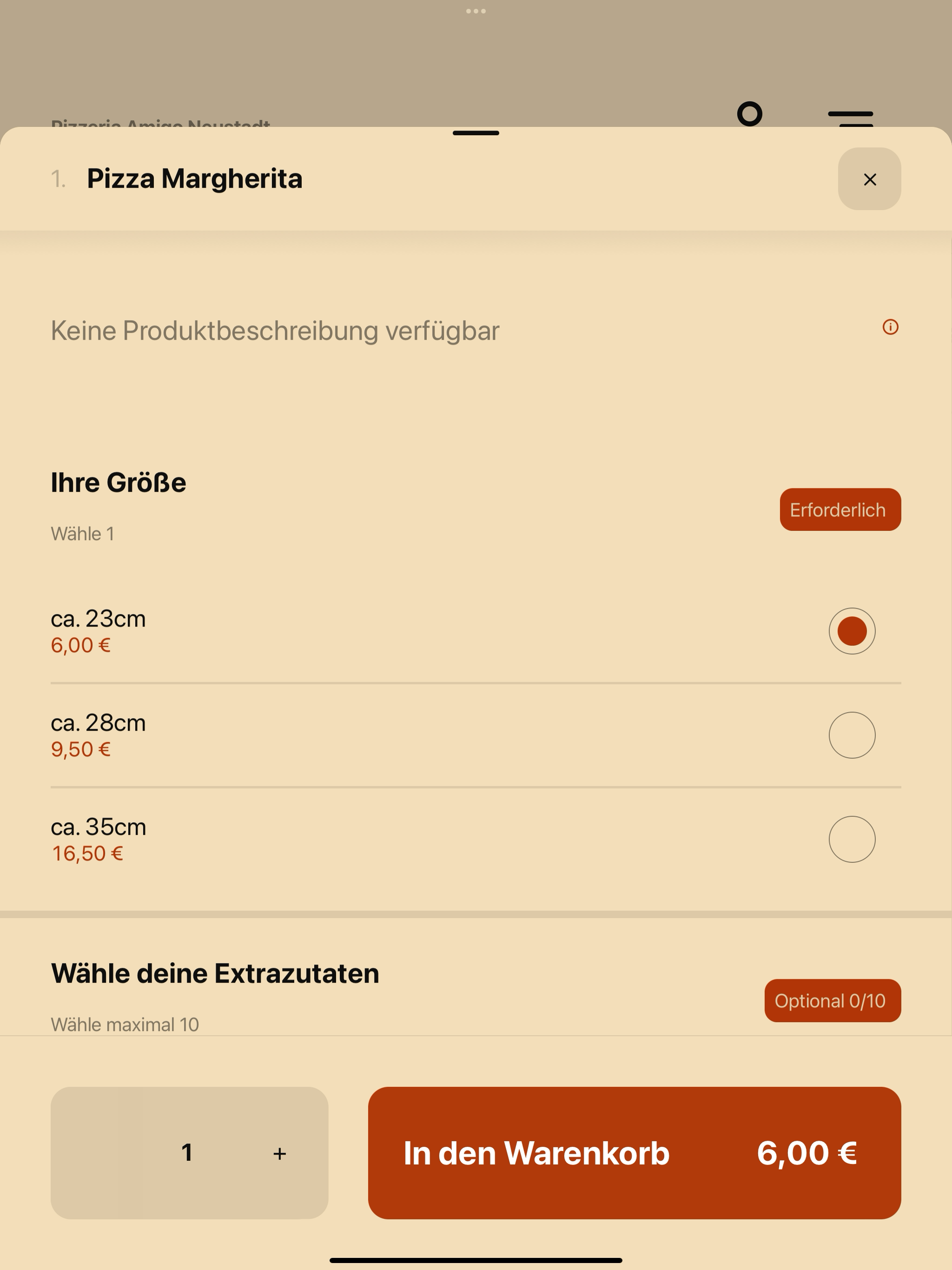 Pizzeria Amigo Neustadt screenshot 8