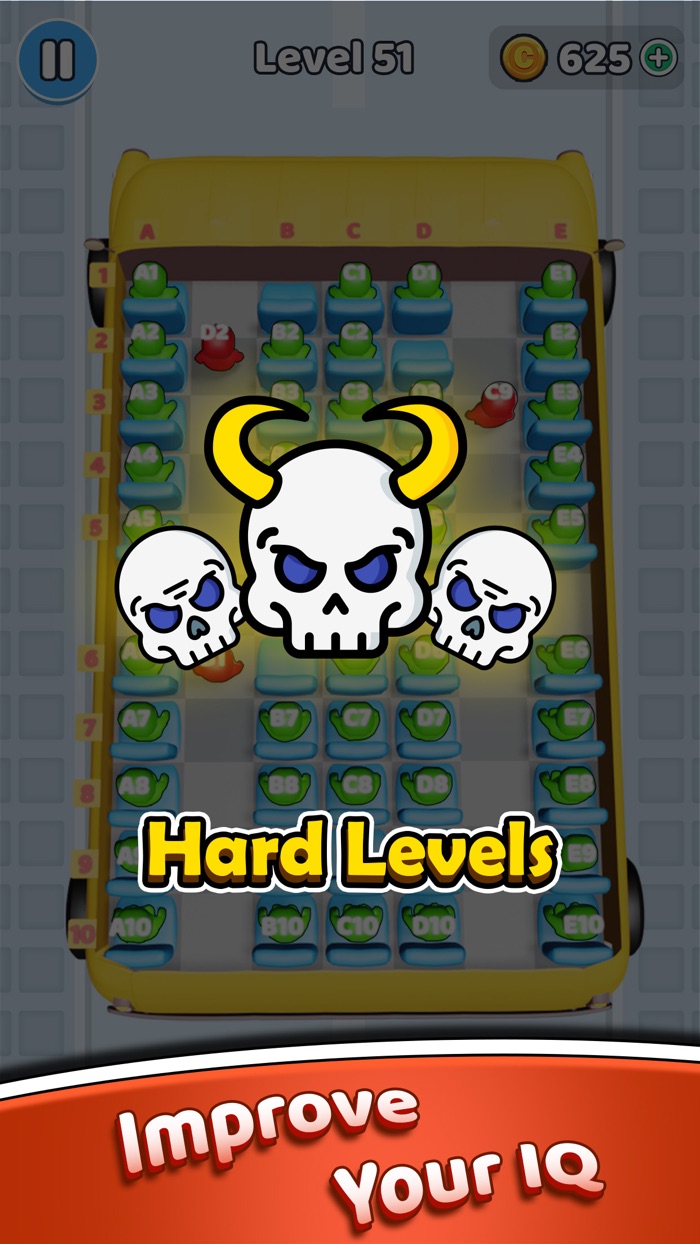 Bus Seat Jam 3D - Sorting Game