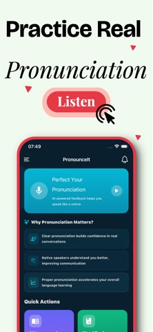 English Pronunciation AI iPhone screenshot